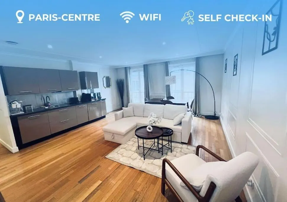 T2 Deco Moderne, Wifi, Proche Champs-elysees *